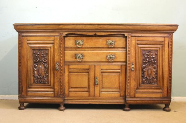 Antique Late 19th Century Oak Sideboard Dresser Base Sold - Image 15