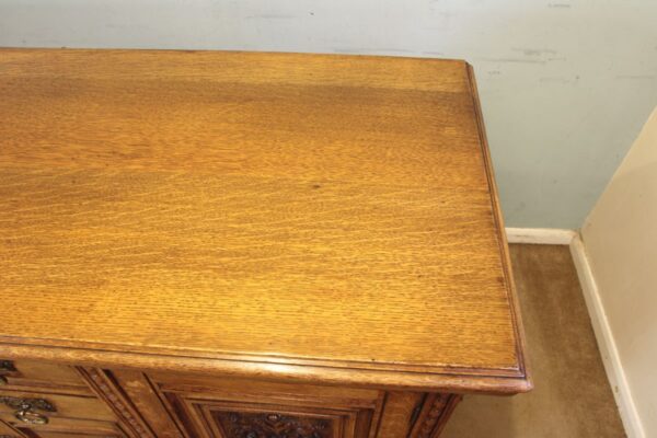 Antique Late 19th Century Oak Sideboard Dresser Base Sold - Image 10