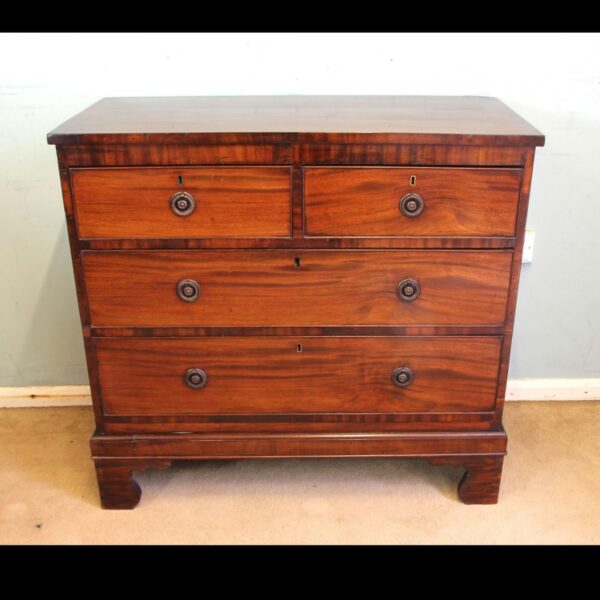 Antique 19th Century Country Mahogany Chest of Drawers