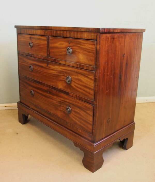 Antique 19th Century Country Mahogany Chest of Drawers Sold - Image 3