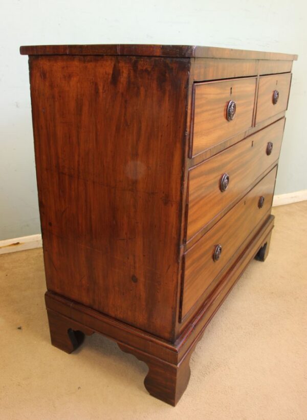 Antique 19th Century Country Mahogany Chest of Drawers Sold - Image 6