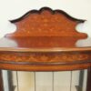 Antique Mahogany Inlaid Bow Front Display Cabinet - Image 4