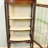 Antique Mahogany Inlaid Bow Front Display Cabinet - Image 8