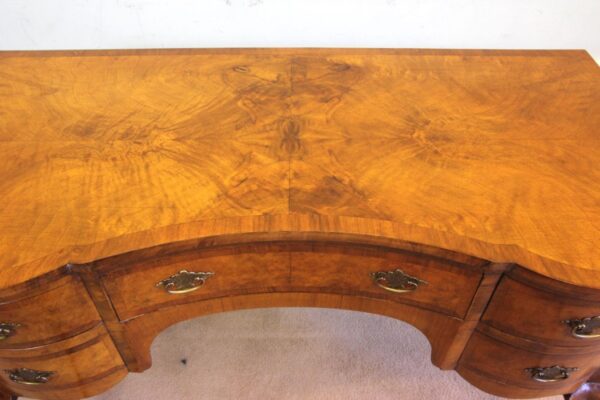 Antique Burr Walnut Writing Desk Side Table / Dressing Table Antique Antique Desks 14