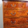 Antique Bow Front Figured Walnut Chest of Drawers - Image 10