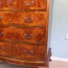 Antique Bow Front Figured Walnut Chest of Drawers - Image 4