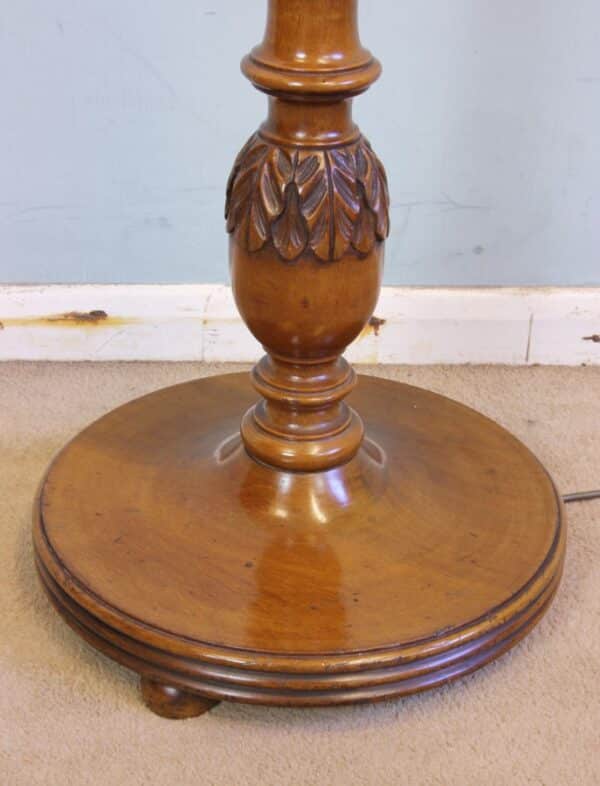 Walnut Standard Lamp. Antique Antique Lighting 6