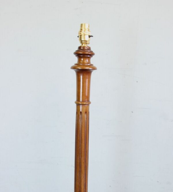 Walnut Standard Lamp. Antique Antique Lighting 9