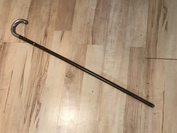 Gentleman’s walking stick sword stick with silver handle - Image 2