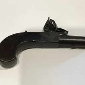 H Nock London flintlock pocket pistol Antique Guns