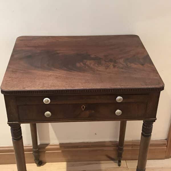 Lady’s Georgian Cuban mahogany writing table Antique Furniture 4