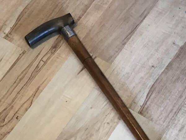 Gentleman’s walking stick sword stick with silver collar hallmarked Birmingham 1894 - Image 2