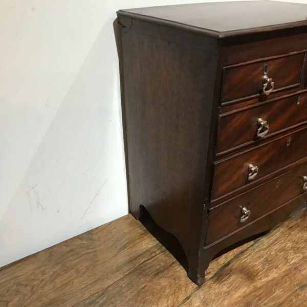 Apprentice piece, Georgian chest of mahogany draws Antique Draws 5