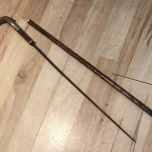 Superb Gentleman’s walking stick sword stick with silver mounts Miscellaneous