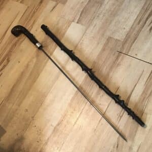 Sword/stick walking stick Irish Blackthorn root handle Miscellaneous