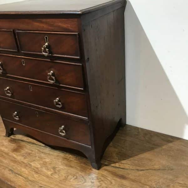 Apprentice piece, Georgian chest of mahogany draws - Image 5