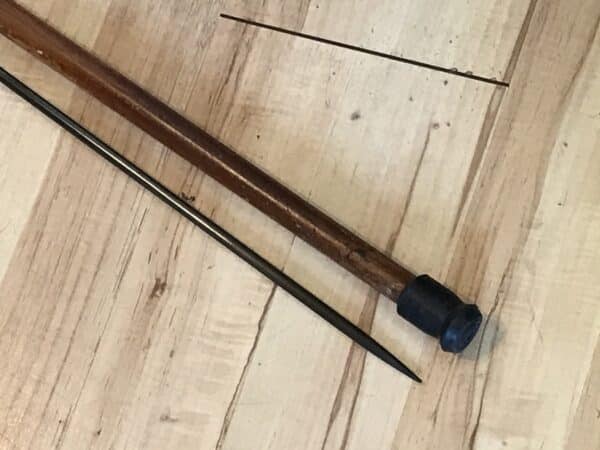 Gentleman’s walking stick sword stick with silver collar hallmarked Birmingham 1894 - Image 6