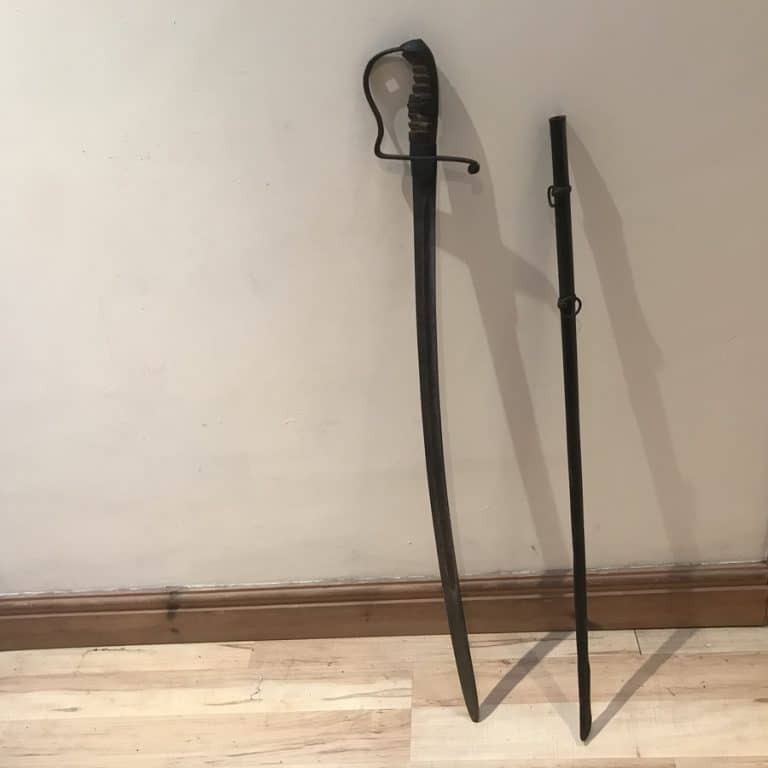 Sabre with scabbard