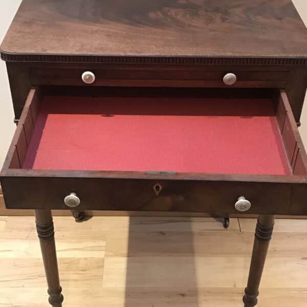 Lady’s Georgian Cuban mahogany writing table Antique Furniture 11