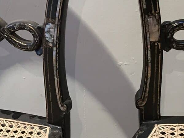 Pair of Lady’s bedrooms mother of Pearl Berger seated chairs - Image 12