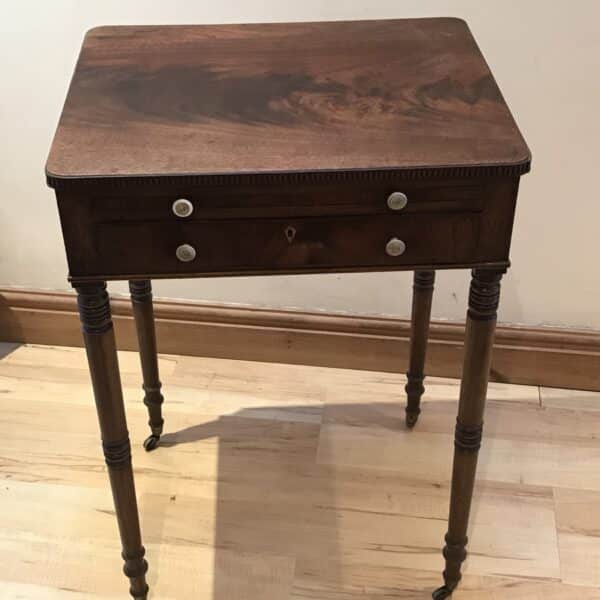 Lady’s Georgian Cuban mahogany writing table Antique Furniture 18