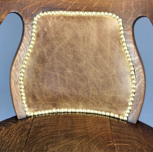 Oak Swivel and Tilt Desk Chair - Image 2