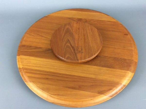 Mid Century Danish Teak Lazy Susan Lazy Susan Antique Collectibles 7