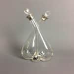 Silver Mounted Oil and Vinegar Decanter Oil and Vinegar Decanter Miscellaneous