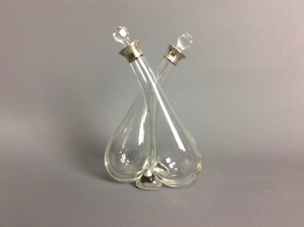 Silver Mounted Oil and Vinegar Decanter Oil and Vinegar Decanter Miscellaneous 3