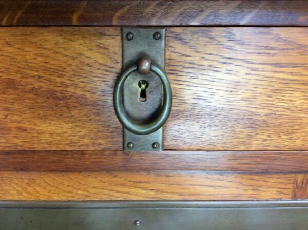 Arts and Crafts Oak Cupboard - Image 4