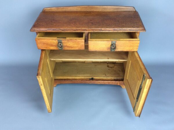 Arts and Crafts Oak Cupboard - Image 6