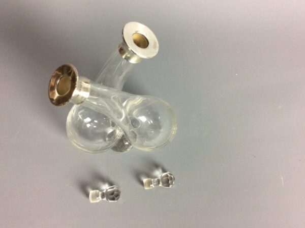 Silver Mounted Oil and Vinegar Decanter - Image 5