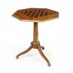 Antique English Walnut, Satinwood and Ebony Chess Table c1880 Antique Furniture