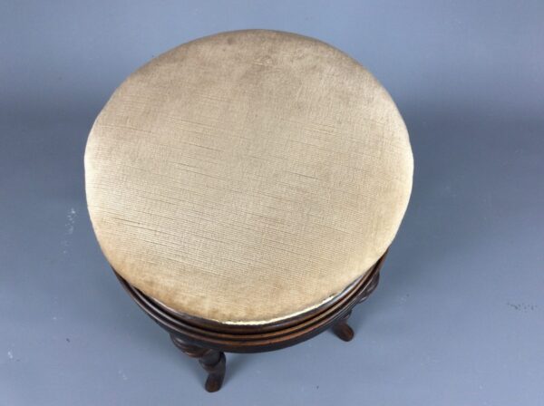 Edwardian Adjustable Piano Stool - Image 5