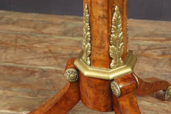 Antique English Walnut, Satinwood and Ebony Chess Table c1880 - Image 5