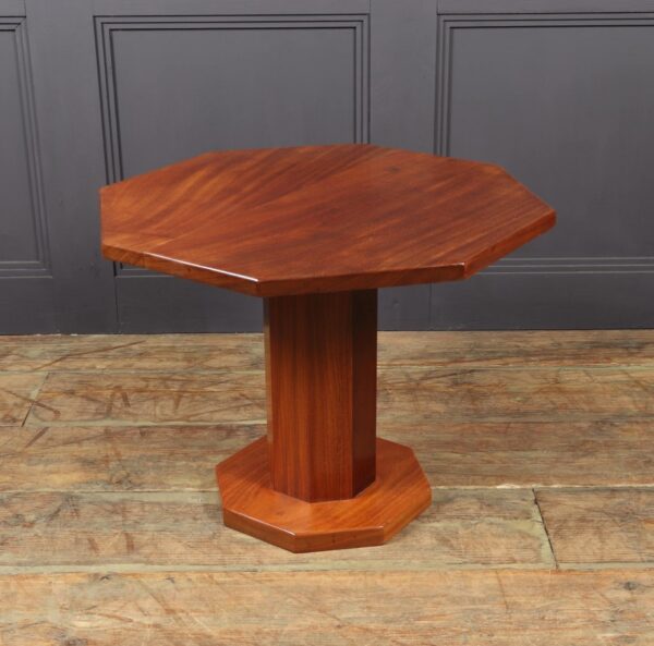 Art Deco Solid Walnut Octagonal Table Antique Tables 11