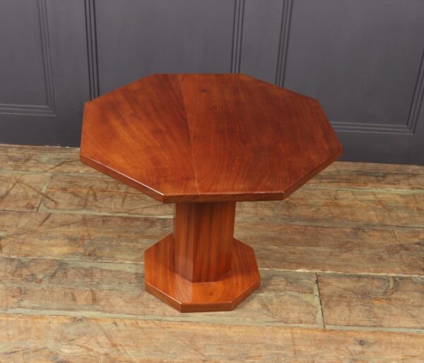 Art Deco Solid Walnut Octagonal Table - Image 7