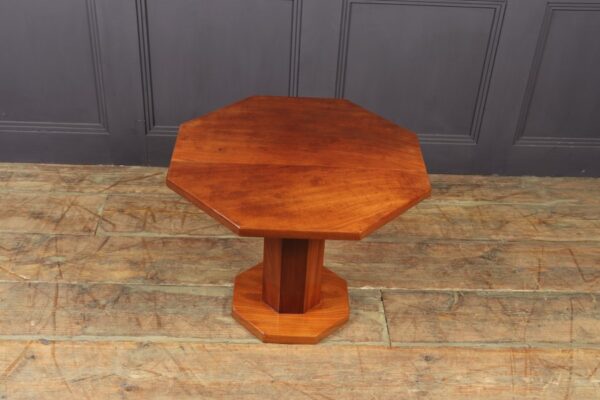 Art Deco Solid Walnut Octagonal Table - Image 4