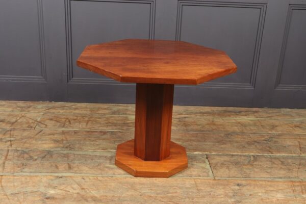 Art Deco Solid Walnut Octagonal Table Antique Tables 5