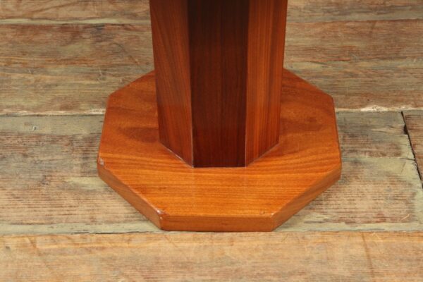 Art Deco Solid Walnut Octagonal Table - Image 2