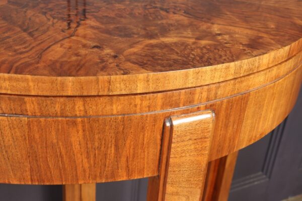Pair of Art Deco Walnut Card / Console Tables - Image 7