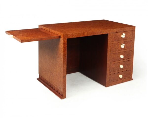 French Art Deco Ladies Desk in Amboyna - Image 15