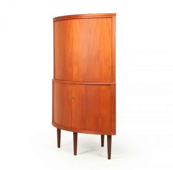Mid Century Danish Teak Corner Cabinet By S E Peterson - Image 13