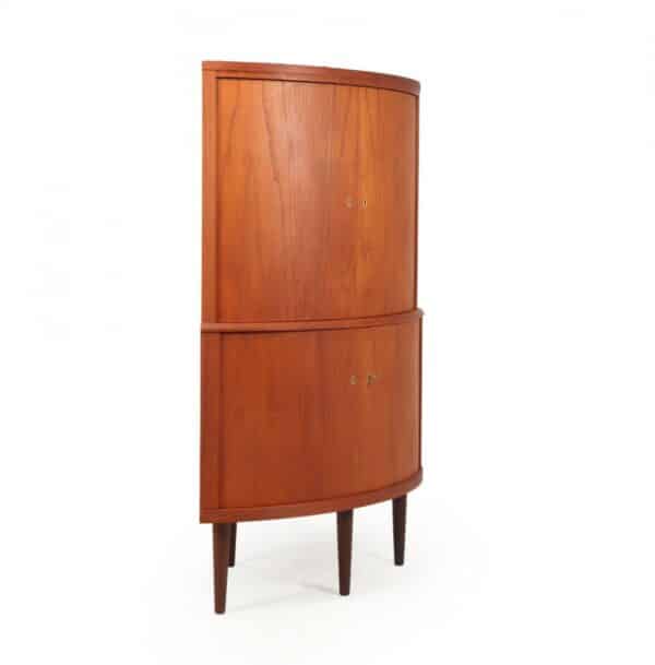 Mid Century Danish Teak Corner Cabinet By S E Peterson - Image 12