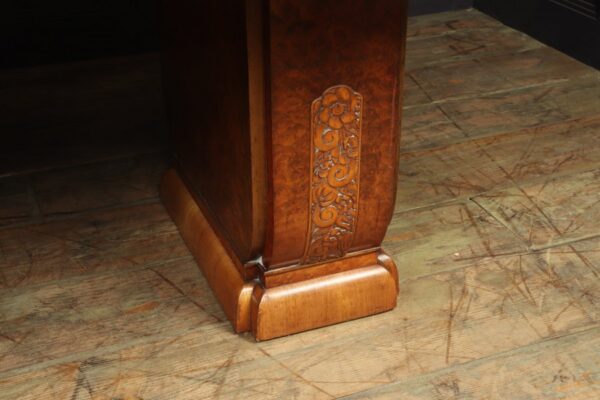 Art Deco Burr Walnut Dining Table - Image 10
