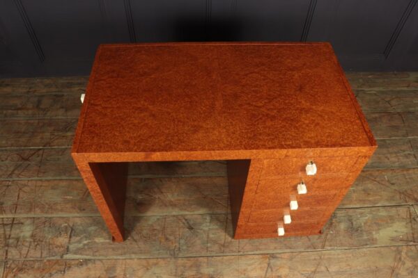 French Art Deco Ladies Desk in Amboyna - Image 12