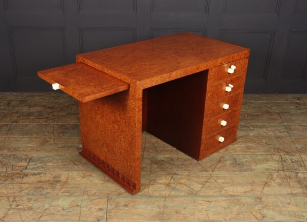 French Art Deco Ladies Desk in Amboyna - Image 11