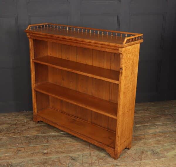 Skip to the beginning of the images gallery Antique Oak Open Bookcase circa1900 - Image 10