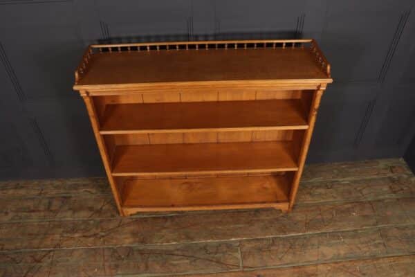 Skip to the beginning of the images gallery Antique Oak Open Bookcase circa1900 - Image 6