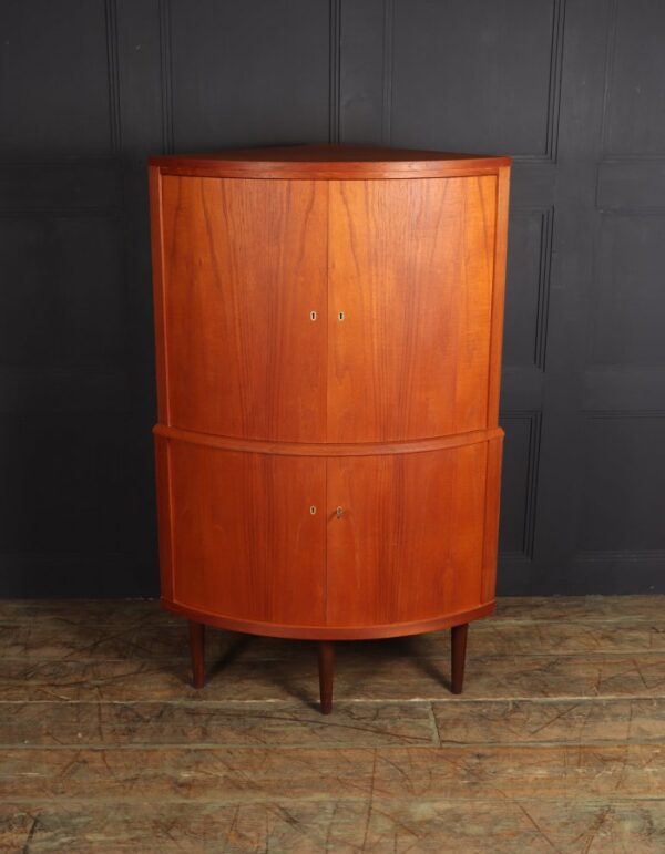 Mid Century Danish Teak Corner Cabinet By S E Peterson - Image 11